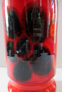 1970s Poole Pottery Delphis Vase Floral Design Shape 84 by Loretta Leigh