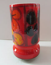 Load image into Gallery viewer, 1970s Poole Pottery Delphis Vase Floral Design Shape 84 by Loretta Leigh
