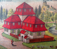 Load image into Gallery viewer, 1920s German Wooden Building Blocks Side in Wooden Box
