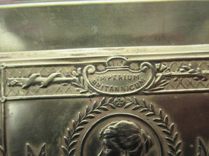 Queen Princess Mary 1914 Brass Christmas Tin and Card Antique WWI collectable