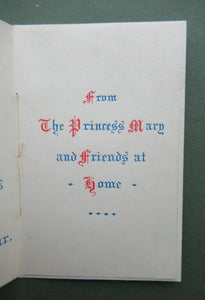 Queen Princess Mary 1914 Brass Christmas Tin and Card Antique WWI collectable