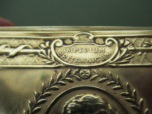 Queen Princess Mary 1914 Brass Christmas Tin and Card Antique WWI collectable