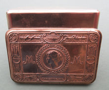 Load image into Gallery viewer, Queen Princess Mary 1914 Brass Christmas Tin and Card Antique WWI collectable
