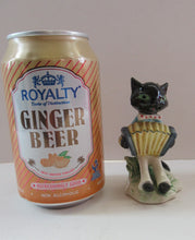 Load image into Gallery viewer, 1960s Goebel Black Cat Figurine Playing Accordion Alert Staehle
