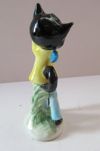 1960s 1950s Goebel Figurine Comical Cat Albert Staehle