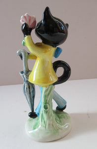 1960s 1950s Goebel Figurine Comical Cat Albert Staehle