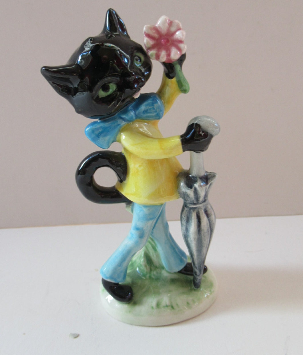 1960s 1950s Goebel Figurine Comical Cat Albert Staehle