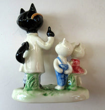 Load image into Gallery viewer, 1950s 1960s Goebel Comical Cats Doctor or Dentist with Patients Alert Staehle
