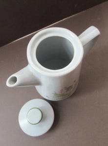 Buchan Pottery Stoneware Coffee Pot Thistles Pattern 1950s 1960s