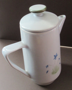 Buchan Pottery Stoneware Coffee Pot Thistles Pattern 1950s 1960s