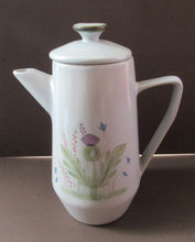 Load image into Gallery viewer, Buchan Pottery Stoneware Coffee Pot Thistles Pattern 1950s 1960s
