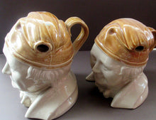 Load image into Gallery viewer, Antique Caledonian Pottery Salt Glaze Stoneware Whisky Flagon: Souter Johnny
