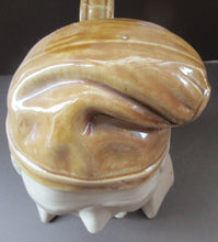 Load image into Gallery viewer, SCOTTISH POTTERY. Large Stoneware Whisky Flask in the Form of SOUTER JOHNNIE from the Burn&#39;s Poem &quot;Tam O&#39;Shanter&quot;
