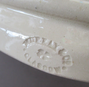 SCOTTISH POTTERY. Large Stoneware Whisky Flask in the Form of SOUTER JOHNNIE from the Burn's Poem "Tam O'Shanter"