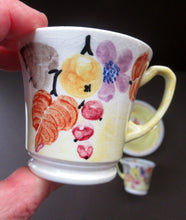 Load image into Gallery viewer, 1920s MakMerry Mac Merry Fruit and Berries Cups and Saucers
