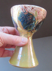 Scottish Studio Pottery Margery Clinton Lustre Glaze Goblet