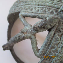 Load image into Gallery viewer, Antique African Dogon Mali Ceremonial Cast Brown Crown or Helmet
