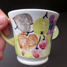 Load image into Gallery viewer, 1920s MakMerry Mac Merry Fruit and Berries Cups and Saucers
