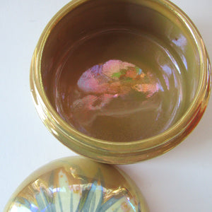 Scottish Studio Pottery Margery Clinton Lustre Glaze Lidded Pot