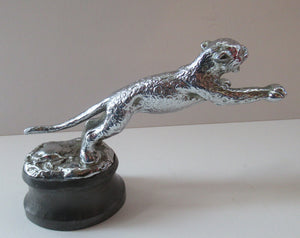 Vintage 1930s DESMO Leaping Jaguar Car Mascot