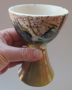 Scottish Studio Pottery Margery Clinton Lustre Glaze Goblet