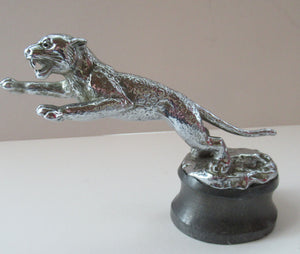 Vintage 1930s DESMO Leaping Jaguar Car Mascot