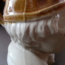 Load image into Gallery viewer, Antique Caledonian Pottery Salt Glaze Stoneware Whisky Flagon: Souter Johnny
