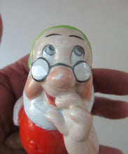 Load image into Gallery viewer, 1938 Novelty Walt Disney Porcelain Toothbrush Holder: Doc
