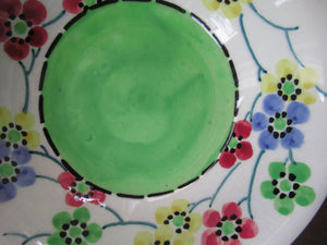 SCOTTISH POTTERY Bowls (L) PAIR of Smaller Bough Pottery Pudding Bowls painted by Chrissie Amour