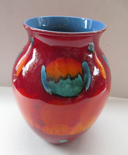 Load image into Gallery viewer, Contemporary Large Poole Bulbous Vase Volcano Glaze
