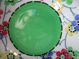 SCOTTISH POTTERY Bowls (L) PAIR of Smaller Bough Pottery Pudding Bowls painted by Chrissie Amour