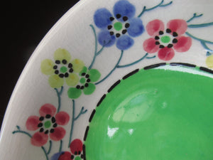 SCOTTISH POTTERY Bowls (L) PAIR of Smaller Bough Pottery Pudding Bowls painted by Chrissie Amour
