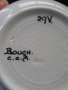 SCOTTISH POTTERY Bowls (L) PAIR of Smaller Bough Pottery Pudding Bowls painted by Chrissie Amour