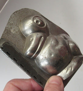 Vintage DUTCH Vormenfabriek Tilburg Tin Chocolate Mould in the Shape of a Little Duckling