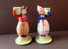 Load image into Gallery viewer, Dutch Boy and Girl Pair of Art Deco Candlesticks
