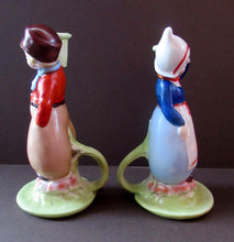 Load image into Gallery viewer, Dutch Boy and Girl Pair of Art Deco Candlesticks
