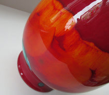 Load image into Gallery viewer, Contemporary Large Poole Bulbous Vase Volcano Glaze
