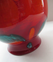 Load image into Gallery viewer, Contemporary Large Poole Bulbous Vase Volcano Glaze
