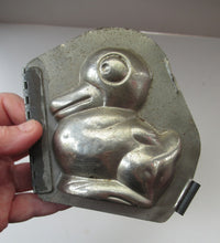 Load image into Gallery viewer, Vintage DUTCH Vormenfabriek Tilburg Tin Chocolate Mould in the Shape of a Little Duckling
