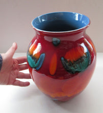 Load image into Gallery viewer, Contemporary Large Poole Bulbous Vase Volcano Glaze
