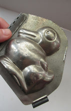 Load image into Gallery viewer, Vintage DUTCH Vormenfabriek Tilburg Tin Chocolate Mould in the Shape of a Little Duckling
