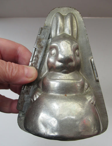 Vintage DUTCH Vormenfabriek Tilburg Tin Chocolate Mould in the Shape of a Little Rabbit