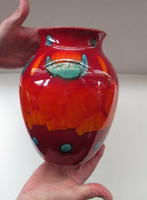 Load image into Gallery viewer, Contemporary Large Poole Bulbous Vase Volcano Glaze

