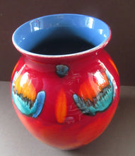 Load image into Gallery viewer, Contemporary Large Poole Bulbous Vase Volcano Glaze
