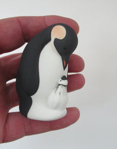 Vintage Scottish Highbank Pottery Porcelain Penguins