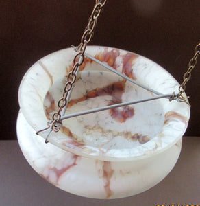 1930s Glass Goldfish Bowl Flycatcher Lampshade