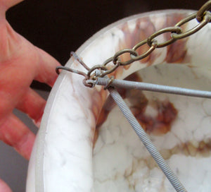 1930s Glass Goldfish Bowl Flycatcher Lampshade