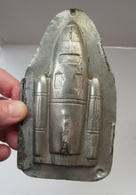 Load image into Gallery viewer, Vintage Spaceship or Space Rocket Tin Hinged Chocolate Mould
