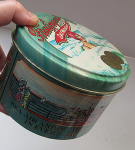 Vintage American Toffee Tin. FRALINGER'S Salt Water Taffy. Atlantic City Image