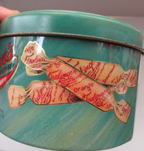 Load image into Gallery viewer, Vintage American Toffee Tin. FRALINGER&#39;S Salt Water Taffy. Atlantic City Image
